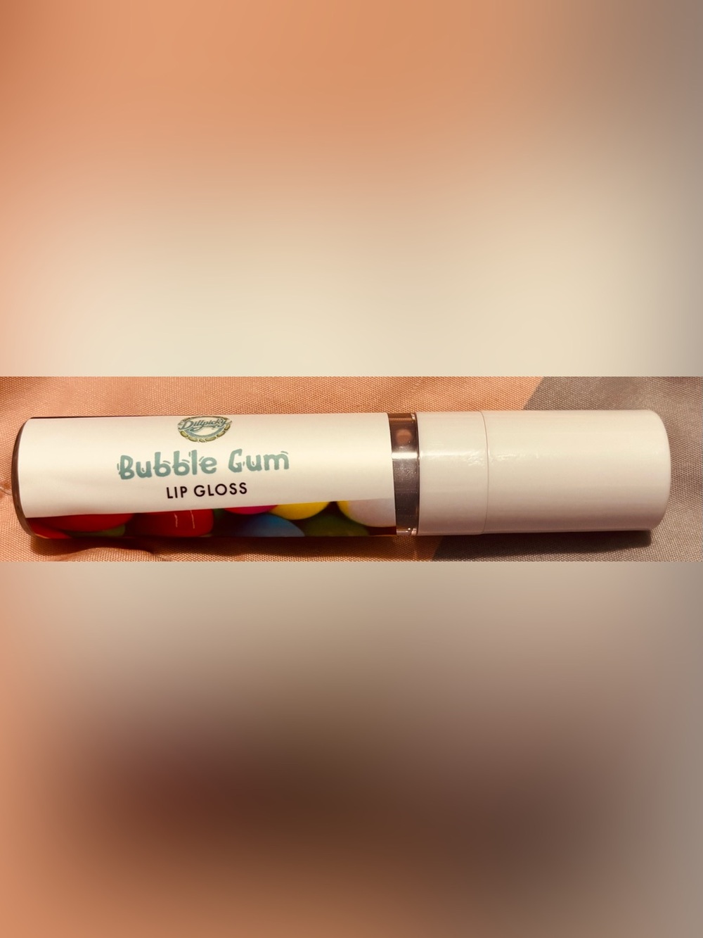 Bubble Gum Lip Gloss — White Packaging, Clear Shine- Aminnah/Dillpicky